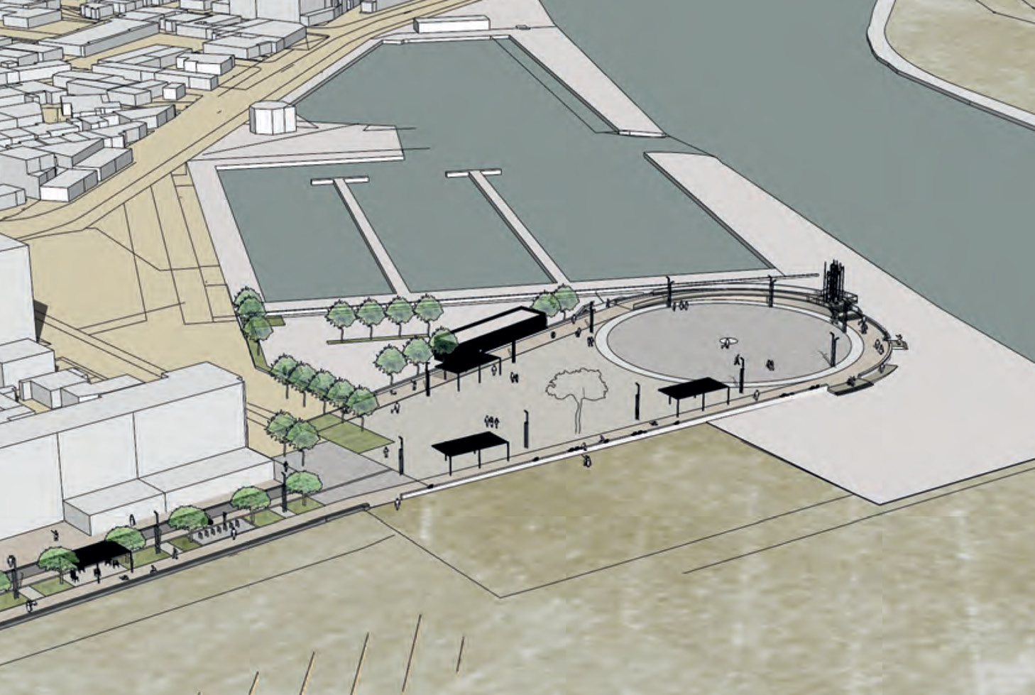 Embellissement de l'esplanade Turco